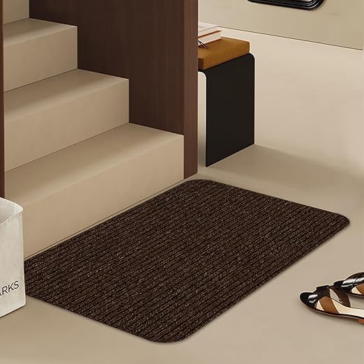 Stair Treads for Wooden Steps Carpet, Non-Slip Stair Runner Indoor Outdoor Stair Tread Mats Covers Pads, 19" x 31" Matching Landing Step Runner for Elders, Kids and Dogs (19" x 31", Brown)