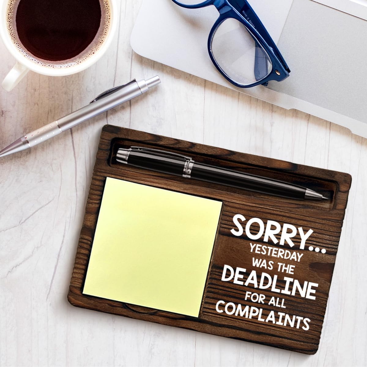 Funny Office Sticky Note Holder, Boss Gifts for Leader Manager Supervisor Boss's Day Gift Idea, Funny Boss Gifts Self-Stick Note Pad Holders Office Decor