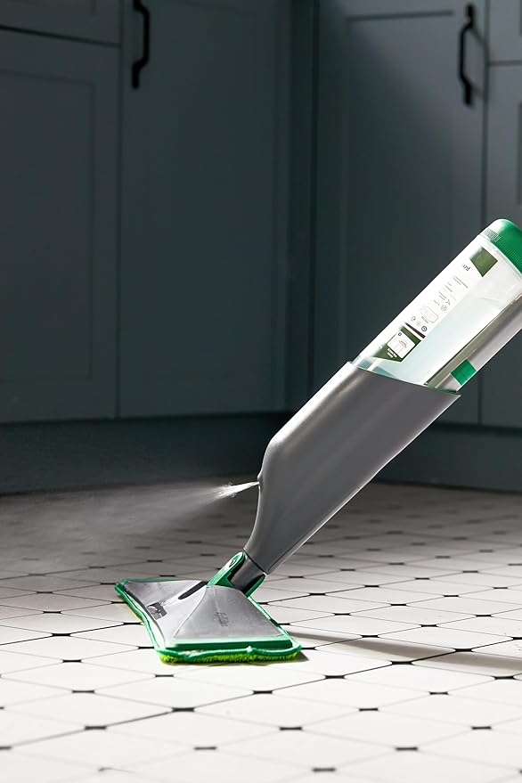 Eyliden Spray Mop - Includes Bio-Enzyme Multi-Surface Cleaner Concentrate, 2 Microfiber Pads | All-in-One Solution Floor Cleaning Kit, Long-Lasting Freshness Wet Mops for Hardwood, Tile, Marble
