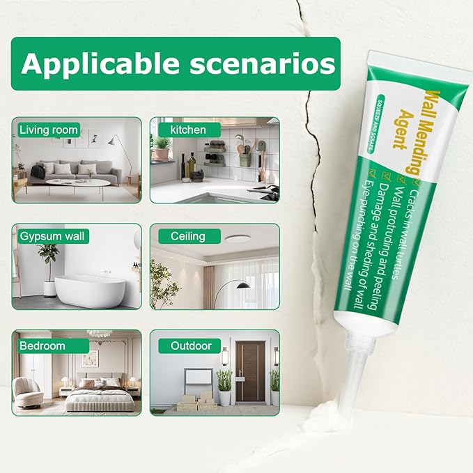 Drywall Repair Kit, Wall Mending Agent,Wall Surface Hole Fill Quick and Easy Solution, Meet Your Needs for Repairing Damaged Walls or Ceilings