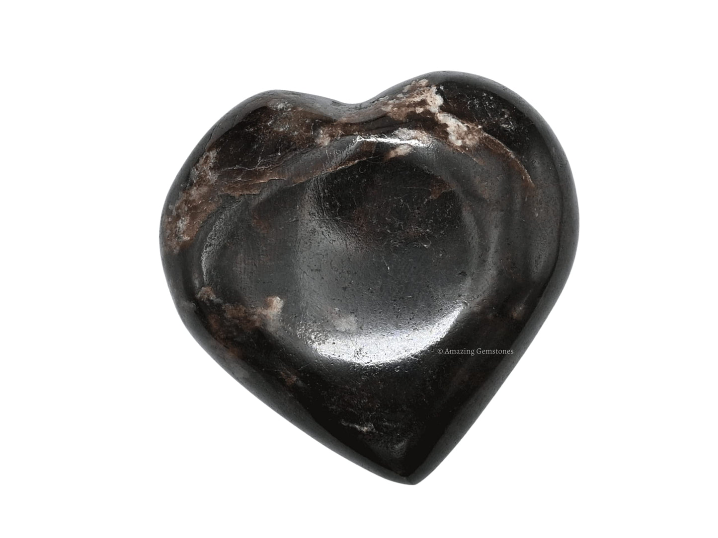Amazing Gemstone Garnet Crystal Heart Palm Stone - Pocket Massage Worry Stone for Natural Body Chakra Balancing, Reiki Healing and Crystal Grid