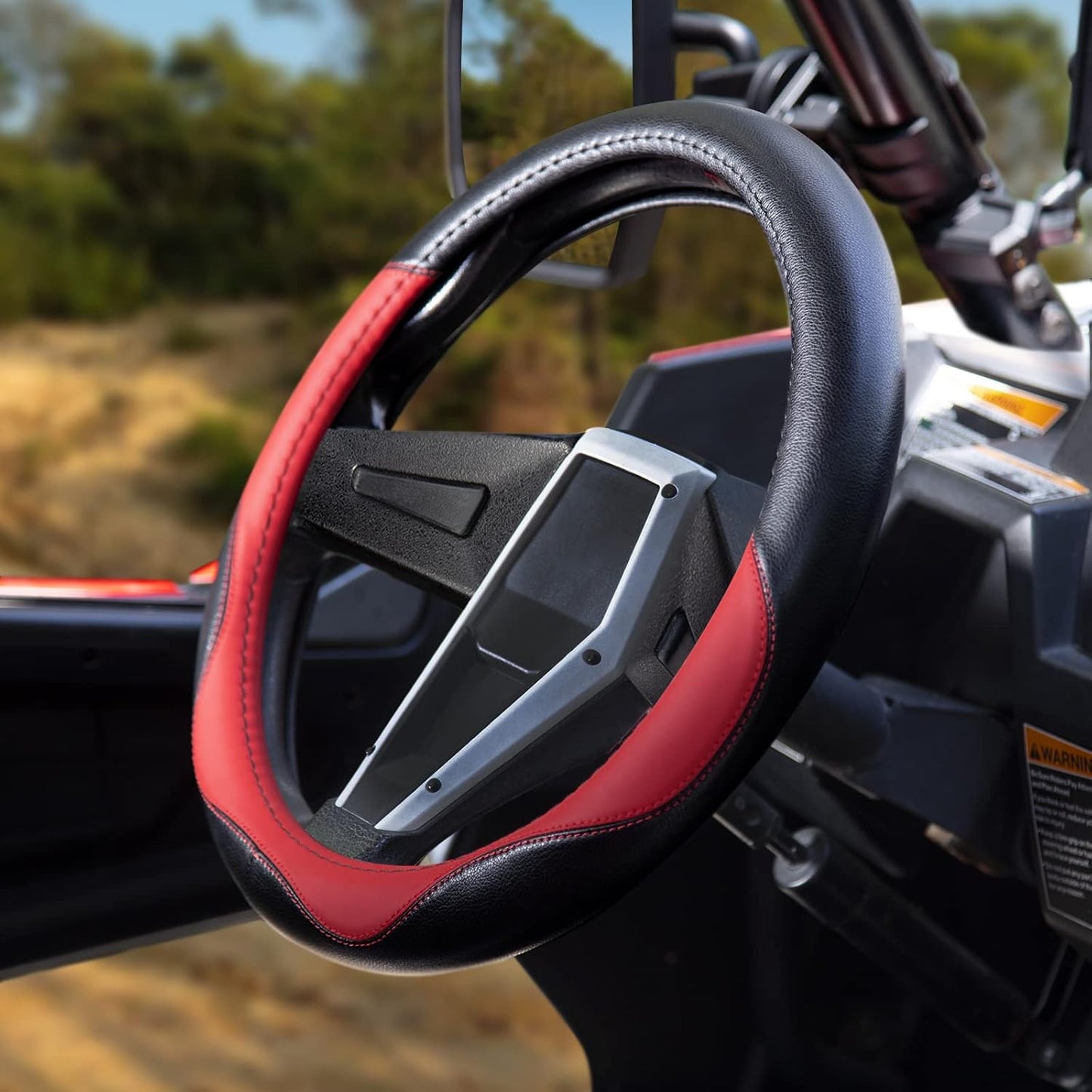 UTV Boat Steering Cover, 13.5"-14" Universal for Club Car DS, Yamaha & More - Non-Slip, Comfortable (Fashion)