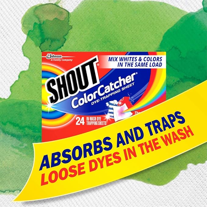 Shout Color Catchers for Laundry, Allow Mixed Washes, Prevents Color Runs and Maintains Original Clothing, 72 Count