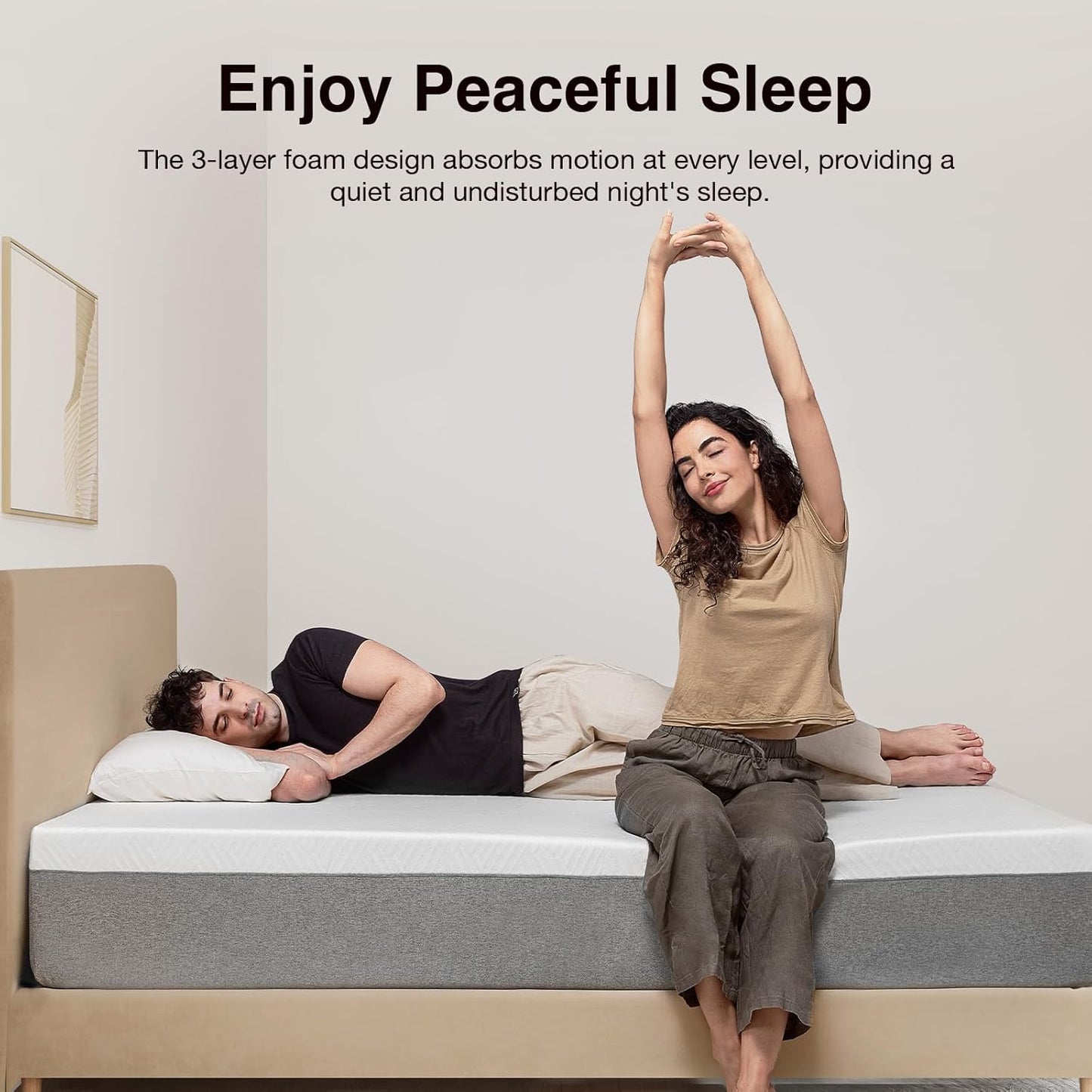 Novilla Mattress, 12 Inch Mattress California King with Gel Memory Foam for Comfortable Sleep & Pain Relief & Body Support, CertiPUR-US Certified