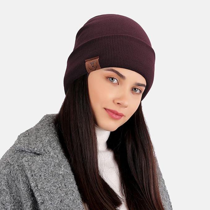 OZERO Winter Beanie Daily Hat - Thermal Polar Fleece Ski Stocking Skull Cap for Men and Women