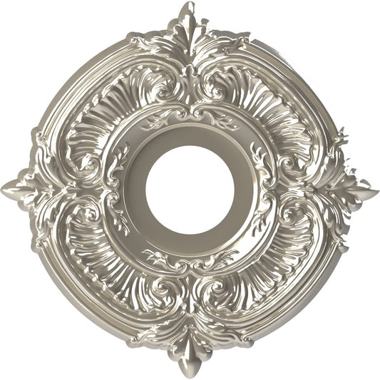 Ekena Millwork Cmp13Atbcr Attica Thermoformed Pvc Ceiling Medallion (Fits Canopies Up To 5), 13Od X 3 1/2Id X 3/4P, Bright Coat