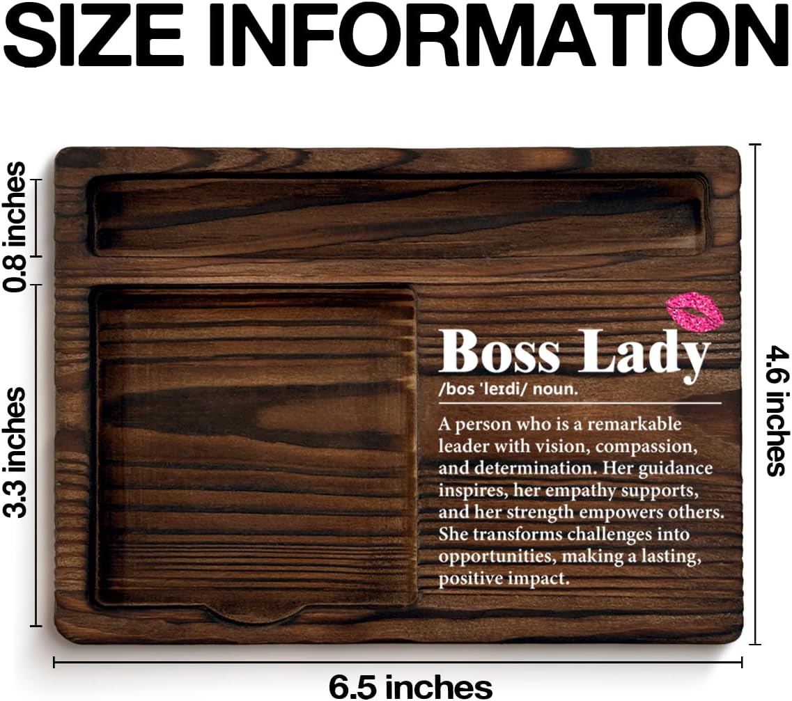 Gifts for Boss Lady Female Boss's Day Retirement Farewell Birthday, Boss Lady Definition Sticky Note Holder Office Cubicle Decor