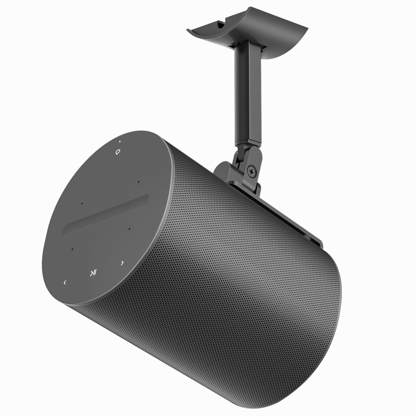 Metal Speaker Mount for Sonos Era 100 Ceiling Mount - Adjustable Tilt and Swivel Bracket for Sonos Era 100 Wall Mount with 2 Mount Ways of Speaker Wall Mount or Ceiling Mount for Sonos Era 100  Black-New