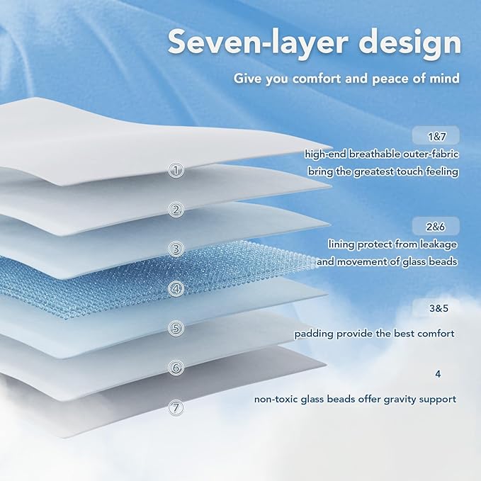 Topcee Weighted Blanket for Adults (15 lbs, 60" x 80") Queen Size Soft Cooling Heavy Blanket Sleeping, Apply to 130-160 lbs Body, Thick Breathable Blanket with Glass Bead, Easy Care