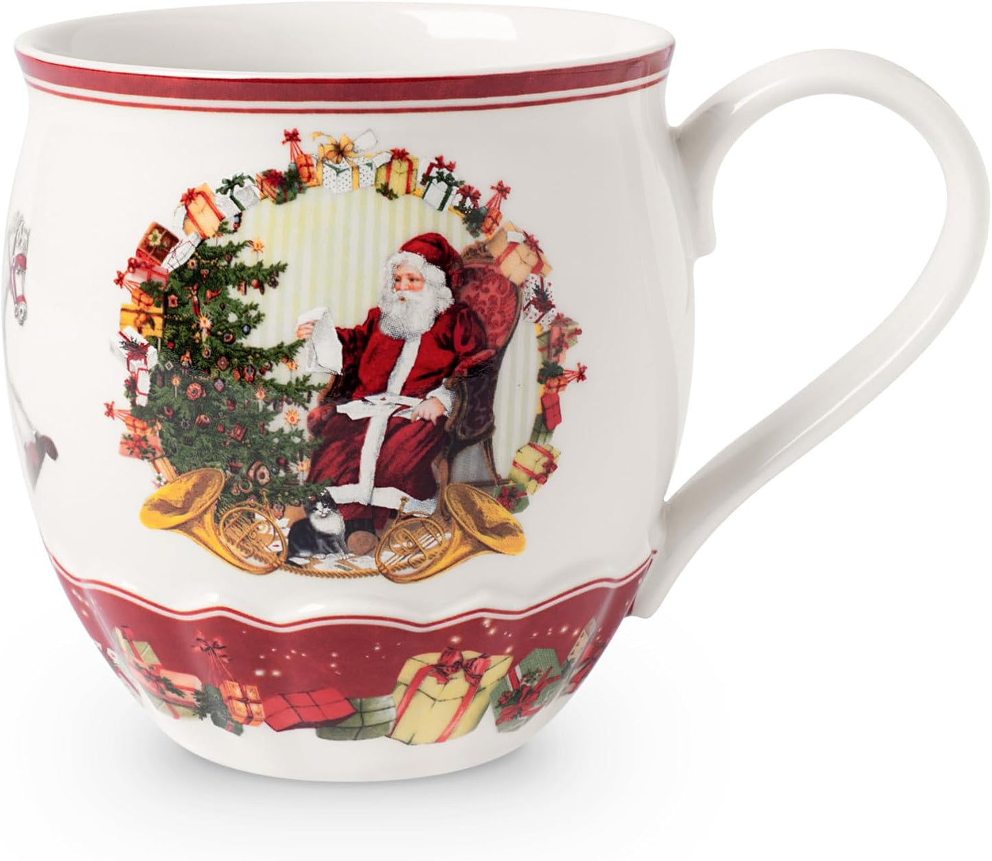 Villeroy & Boch 14-8332-4843 Coffee Mug, Porcelain, White/Coloured, 0.39 liters