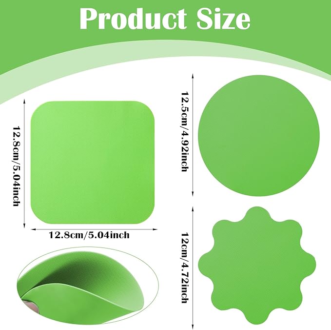 9 Pcs Rubber Jar Opener Pads Set Non-Slip Gripper Pads Round Bottle Opener for Multi-functio Lid Cap Jars Easy Opening Kitchen Tool Coasters Gadgets