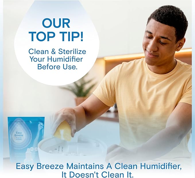[2 Pack] Humidifier Cleaner Drops for All Makes & Models - Made in USA Humidifier Treatment for Peak Performance - Water Humidifier Drops for Cleaning - Humidifier Solution Humidifier Water Treatment