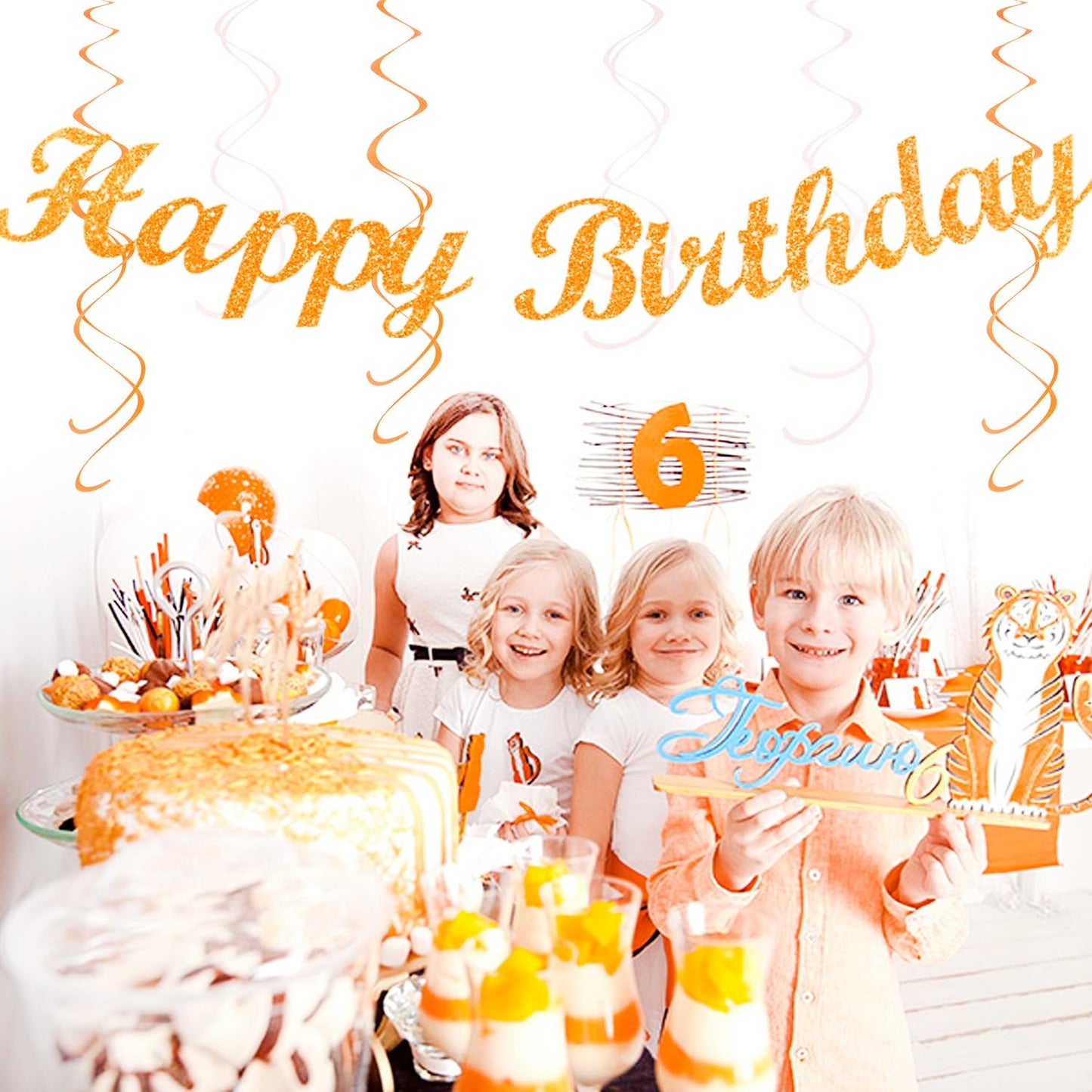 Orange-Beige Fal Boho Birthday Party-Decorations - 21pcs Autumn One Two Sweet Peach Happy Banner,Girls Groovy Paper Streamers Lanterns Honeycomb,Tissue Pom Poms Fan,Hippie Garland Decor Huglony