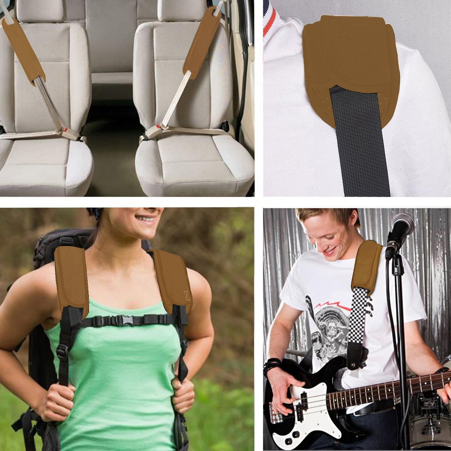 ZINZ Ultra Thick & Breathable Universal Shoulder Pad Cushion for Bag - Long & Comfort