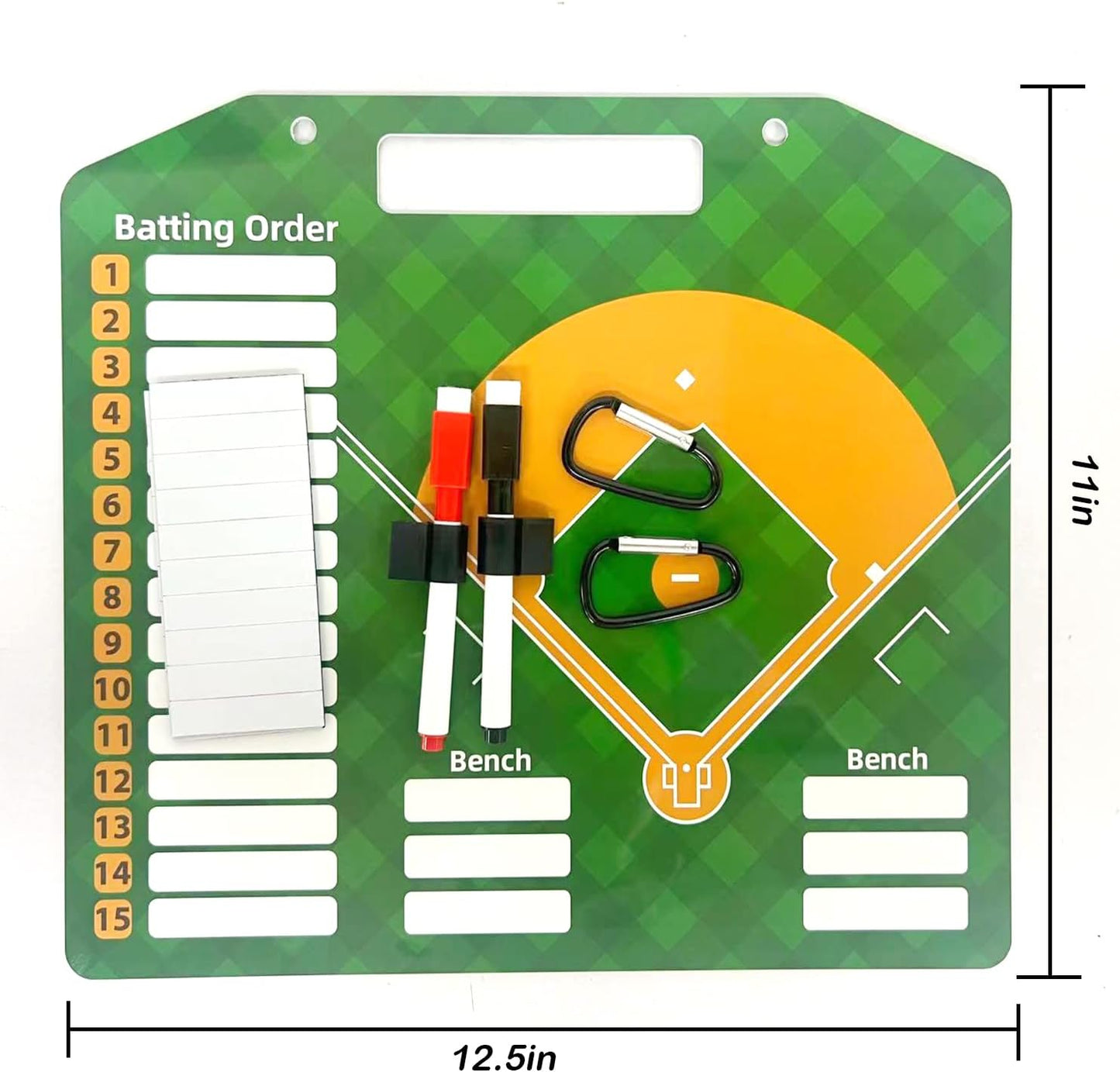 Magnetic Baseball Lineup Board | Baseball Dry Erase Coaching Broad | Softball Lineup Cards Marker Boards | Baseball Clipboard for Coaches | Baseball Lineup Board for Dugout