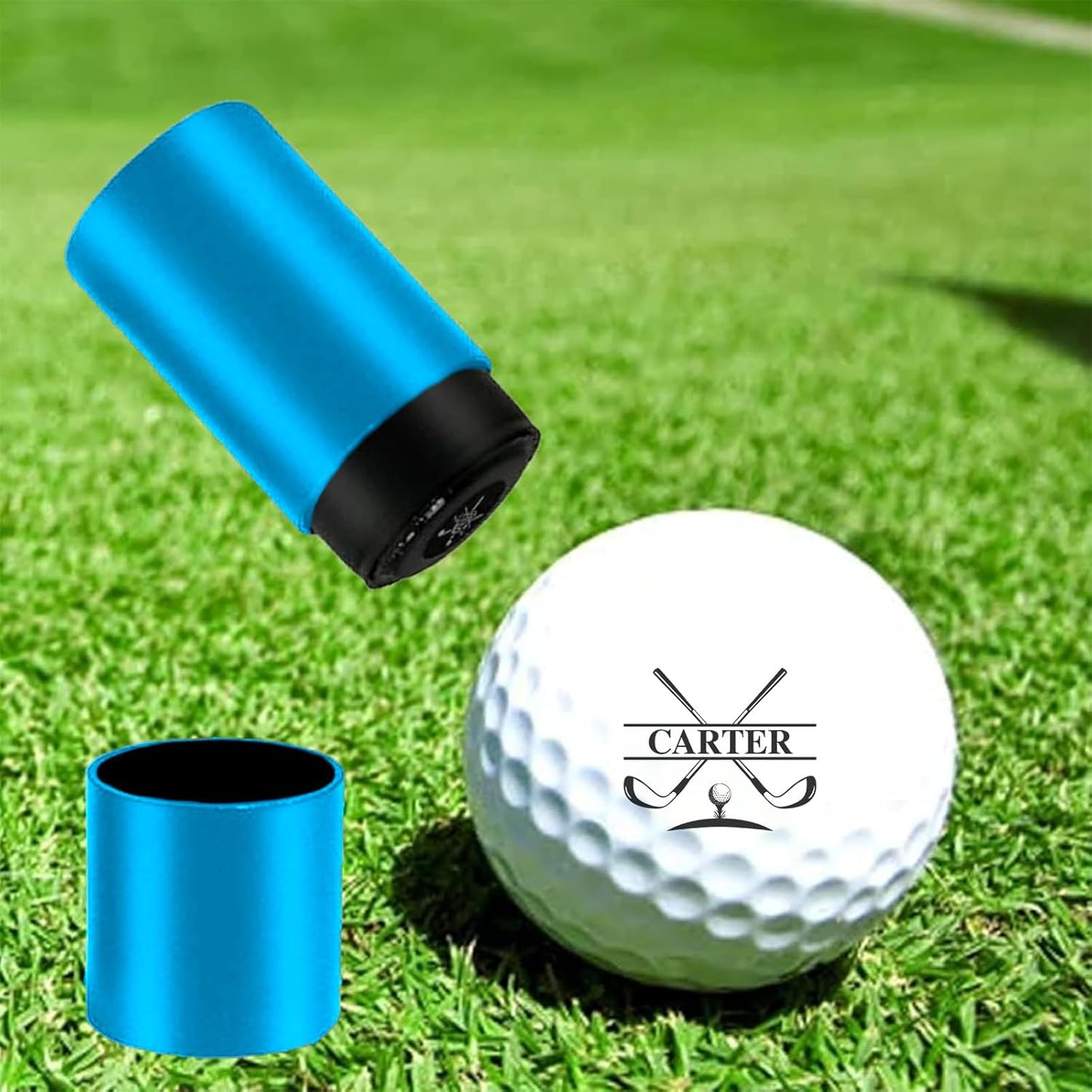 Custom Golf Ball Stamp Marker, Waterproof Golf Ball Marking Gift for Golf Lover Men & Dad Husband, Golf Ball Personalized Stamp with Monogram Logo Design, Golf Balls Stamp