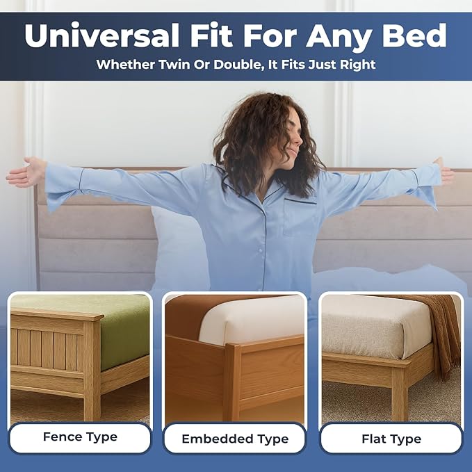Bed Sheet Holder Set – 4 Corner Fasteners with Adjustable Straps + 2 Extra Straps – Universal Fit for All Mattress Sizes – Durable Anti-Slip Design Keeps Sheets Tight & Smooth Bedding Grip