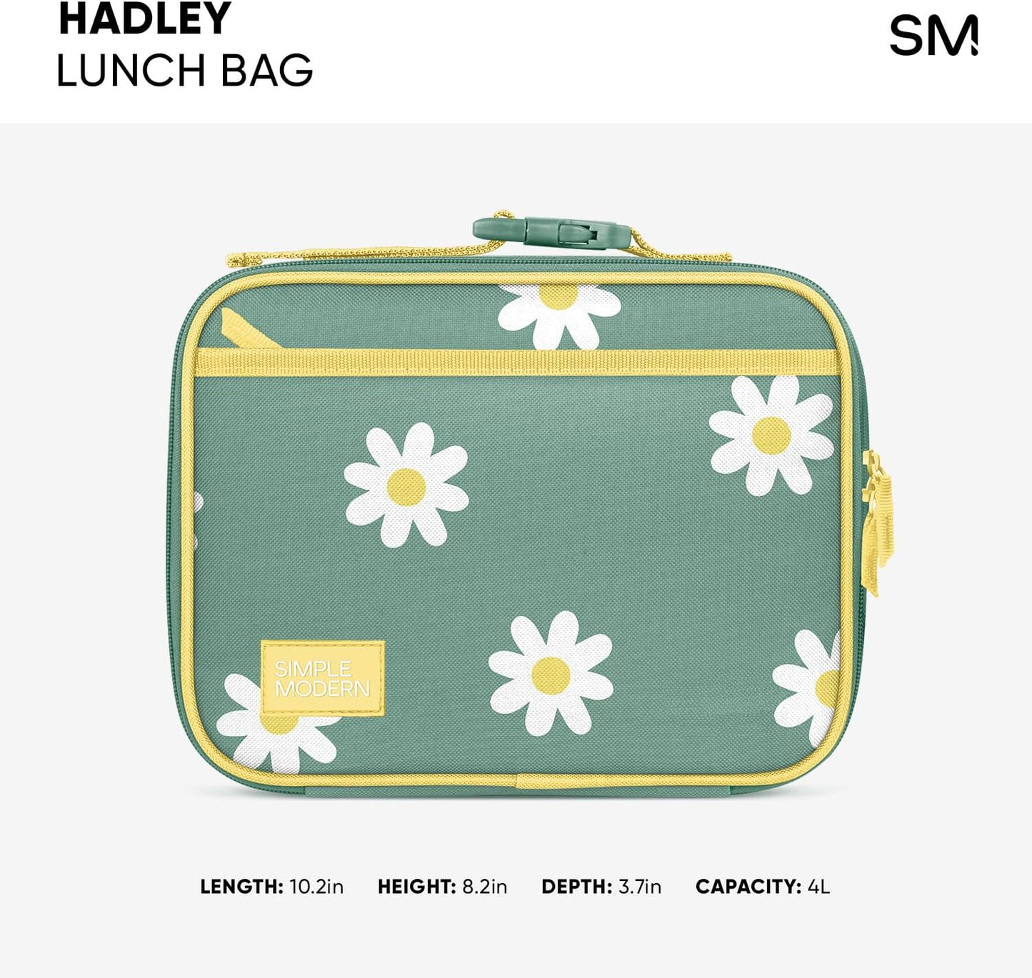 Simple Modern Marvel Kids Lunch Box for School | Reusable Insulated Lunch Bag for Toddler, Girl, and Boy | Exterior & Interior Pockets | Hadley Collection | Go Spidey Go