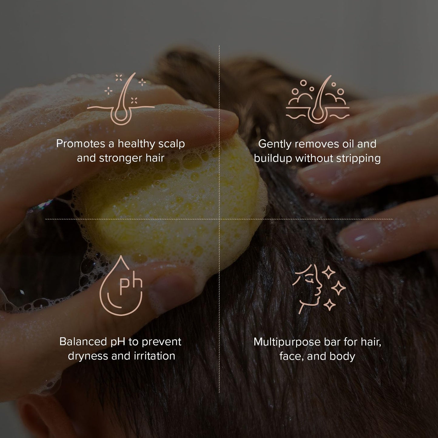 Maka Nature Low-Carbon Shampoo Bar | Korean K-Beauty Haircare with Natural Ingredients for Scalp & Hair Types | Vegan, Eco-Friendly, pH balanced, 3.35oz (Lemon)