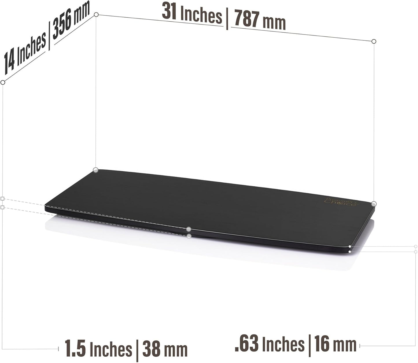 Prosumer's Choice Natural Bamboo TV Swivel Stand for LED/LCD TV, 31 & 21 inch Base Surface Black