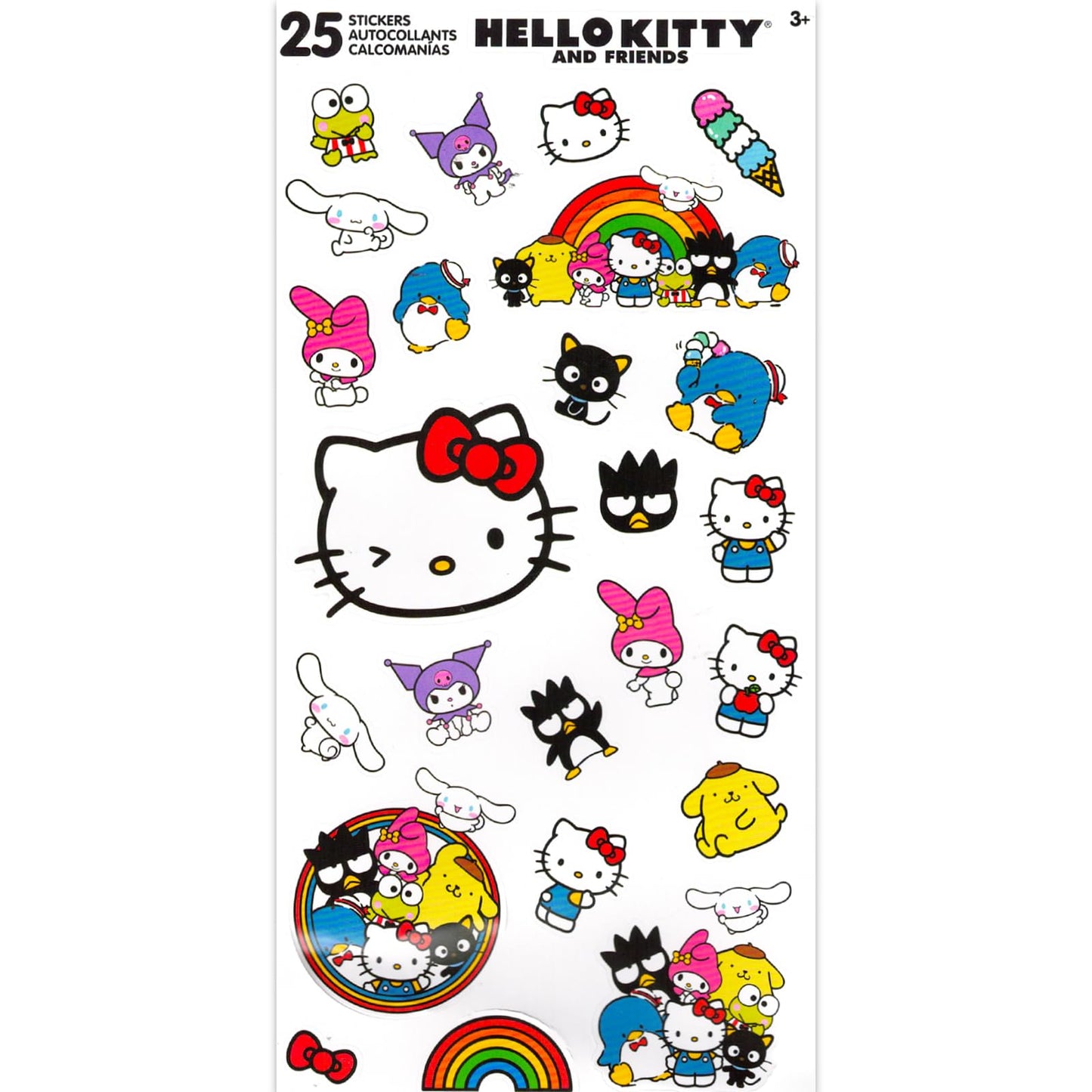 Sanrio Washi Masking Tape Variety Pack - Bundle of 16 Decorative My Melody & Kuromi Rolls for DIY Crafts, Scrapbooking, Journals, More Stationery