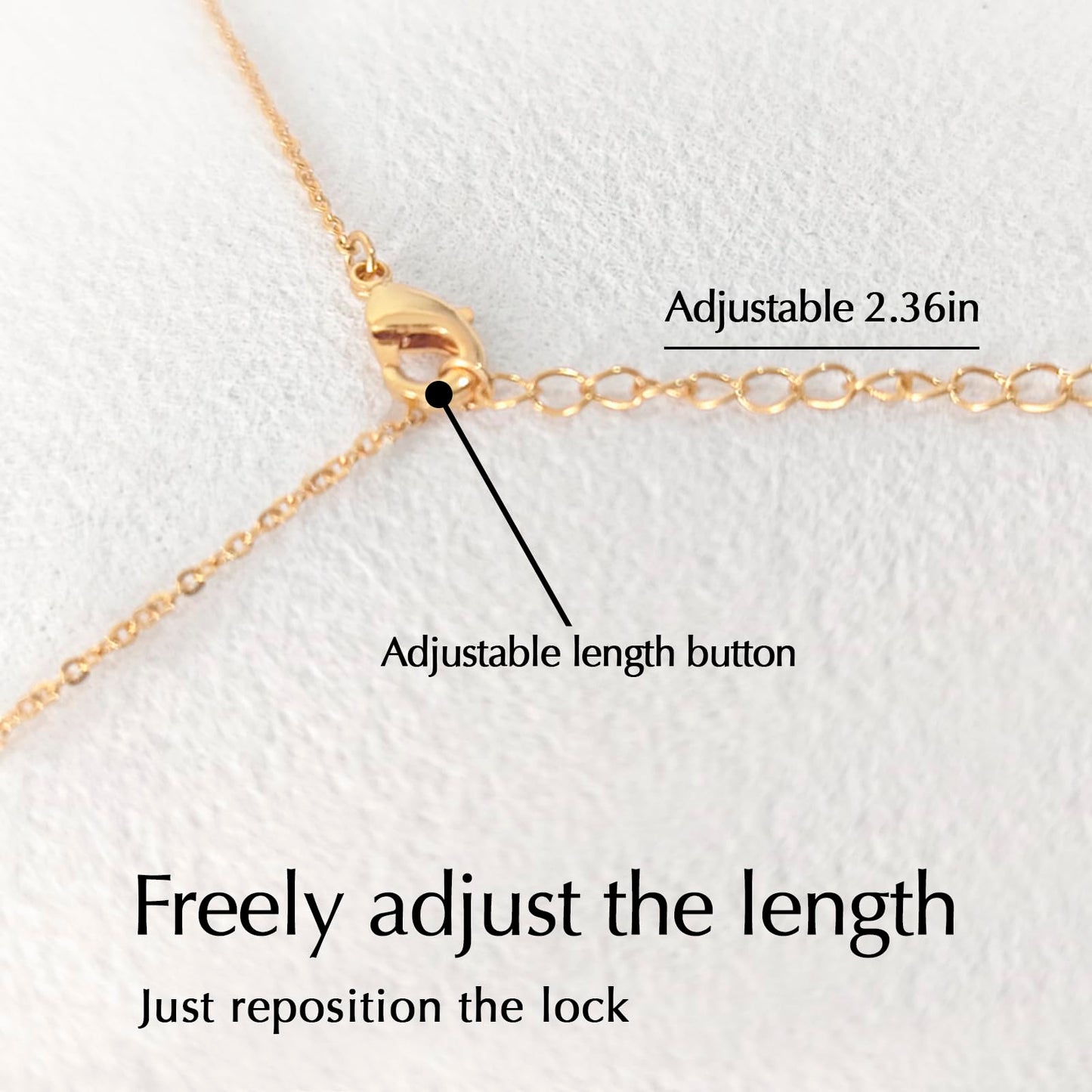 Tessalyn Fan Pendant Necklace for Women, 18k Real Gold Necklaces, Scallop with Delicate Cubic Zirconia Setting, 16-19 inches, Adjustable, Fashion Summer Jewelry Gift