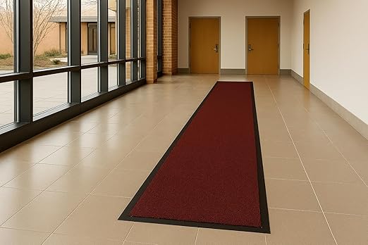 Guardian 94021355 Platinum Series Indoor Wiper Floor Mat, 2' x 13', Burgundy