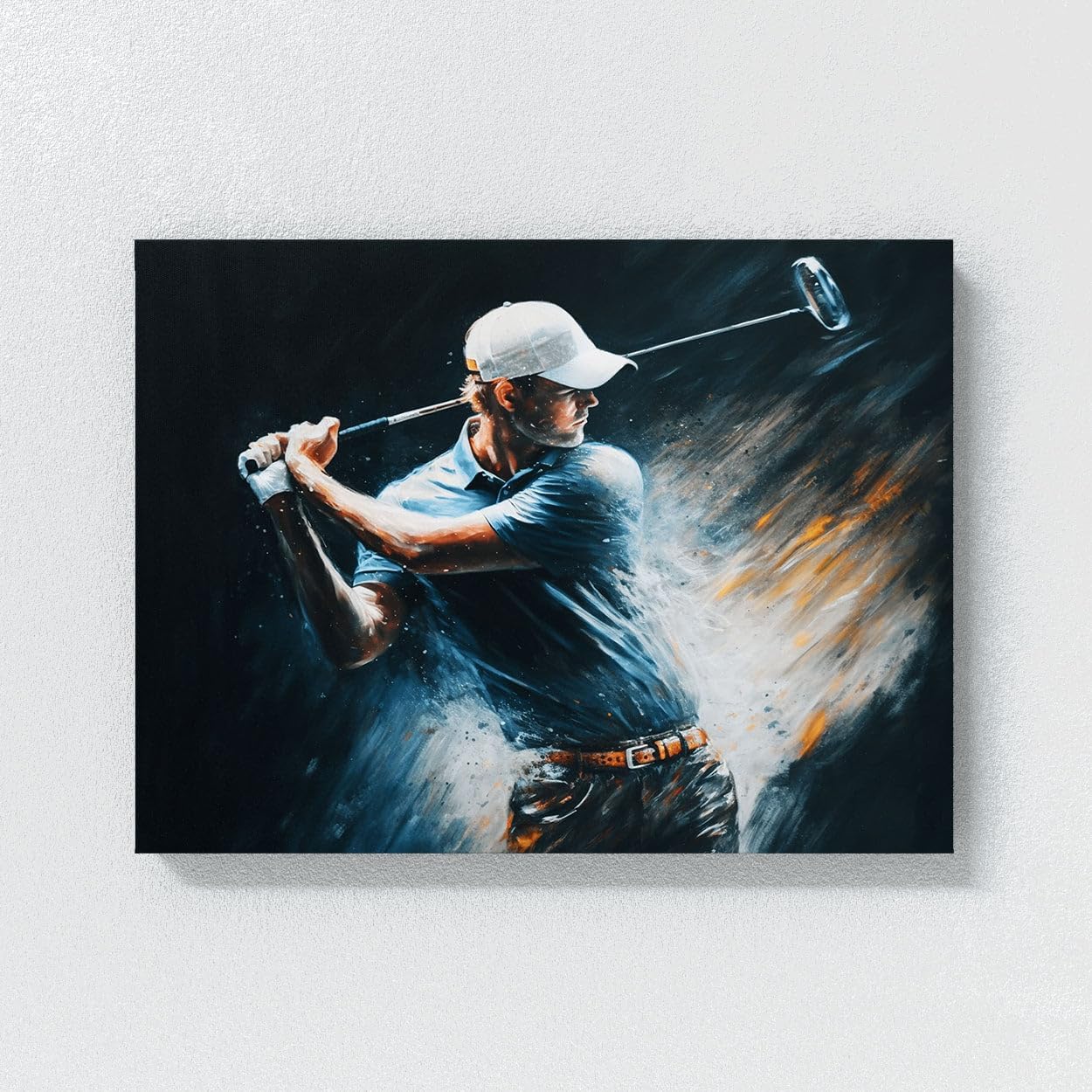 Sense Canvas Golf Golfer Motion Blur 8 Canvas Art - Home Decor Wall Art Print Poster Painting X-Large 48x36 / 1.5"