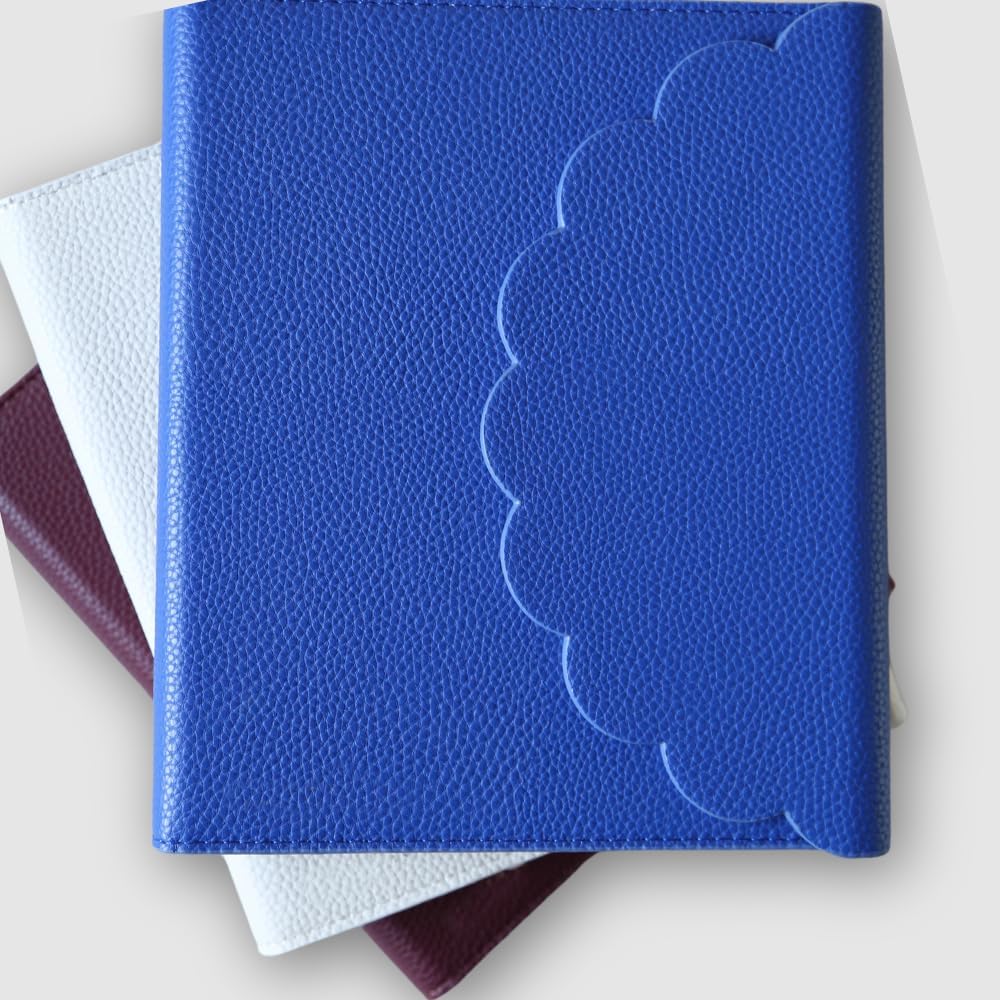 Graphique Vegan Leather Wrap Journal Luxe Collection, Hardcover Diary Notebook for Writing, 160 Lined Pages, 7” x 8.75”, Plum Red