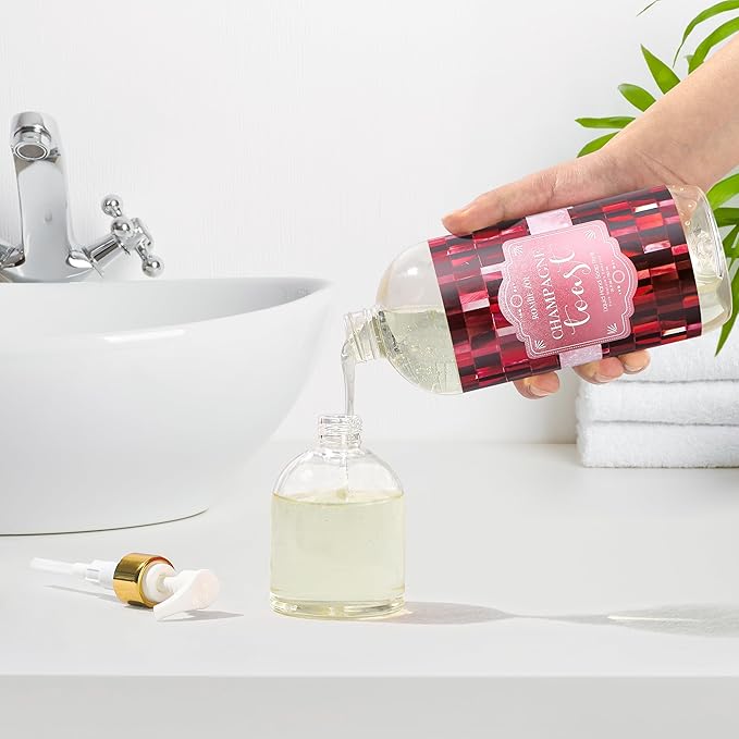 ROMIIE ZOI Liquid Hand Soap Refill, Champagne Scent, Gentle & Moisturizing Formula for Sensitive Skin, Kitchen, Bathroom 750 ML/ 26 FL OZ