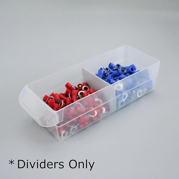 (64-Pack) Small Drawer Dividers compatible with Craft Cabinet and Hardware Storage Organizers, (Dividers Only)