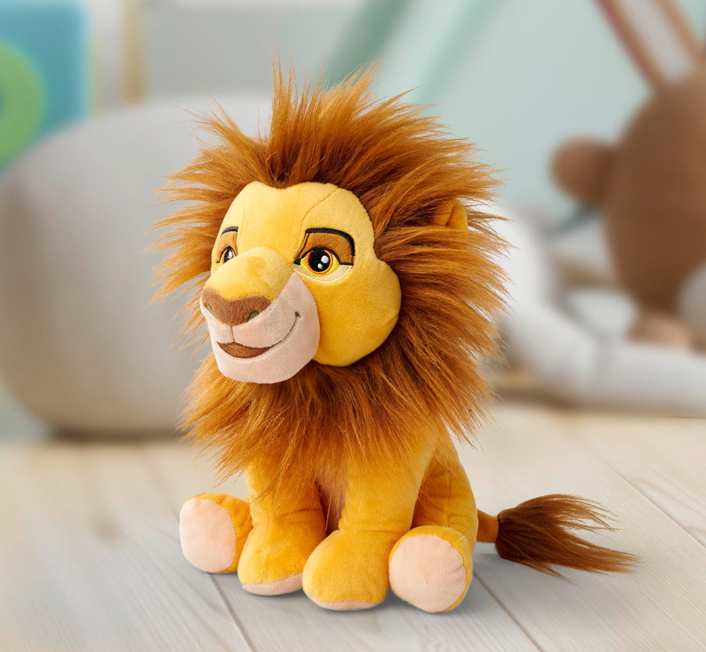 Disney Lion King, 30 Years of the Lion King, Mufasa, 25 cm Plush Toy, Suitable from the First Months of Life