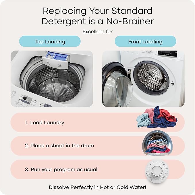 Uproot Clean Laundry Sheets Ultra - 90 Pack - Fragrance-Free: Extra-Large Enzyme-Powered Laundry Detergent Sheets Made in USA - Eliminate Clinging Fur, Pet Odors, & Messy Residue - Up to 180 Loads