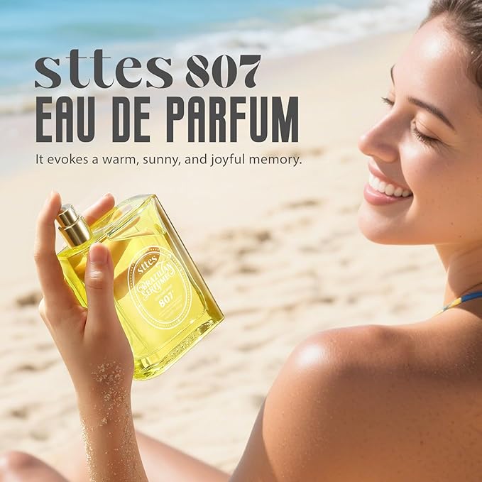 Sttes Perfume 807# (SUN AND SAND) – Eau De Parfum 100ml (3.4 fl oz) – Coconut Milk, Warm Sand, Vanilla