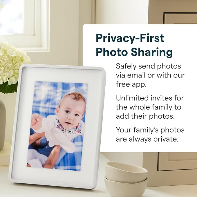 Skylight Digital Picture Frame 2 – 10" Full HD Wi-Fi Touch Screen, 16GB Digital Photo Frame, Load Photos & Videos Directly from Phone, Anti-Glare – Personalized Gifting, Aluminum Metal Shadow Box