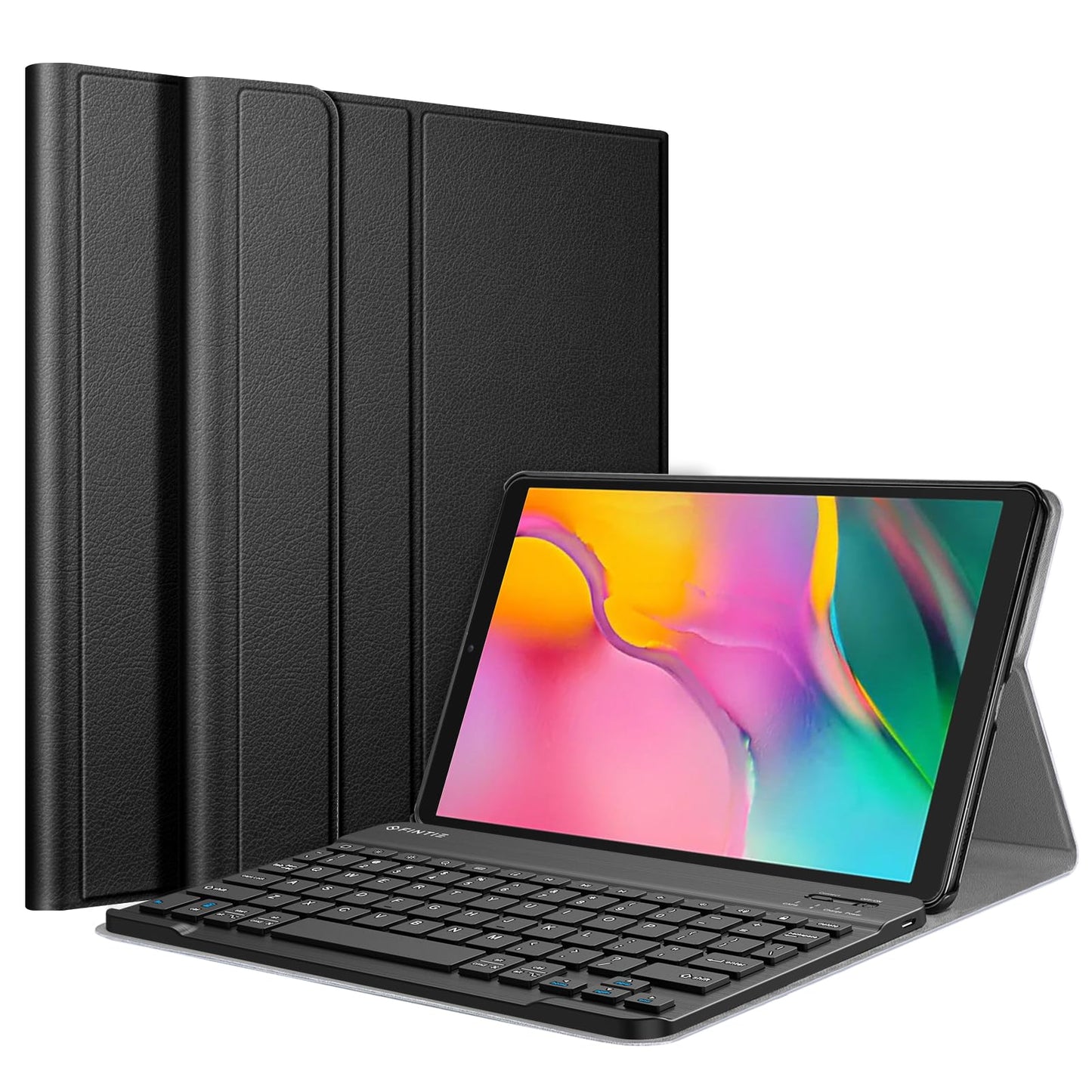 Fintie Keyboard Case For Samsung Galaxy Tab A 10.1 2019 Model Sm-T510/T515/T517, Slim Shell Lightweight Stand Cover With Detacha