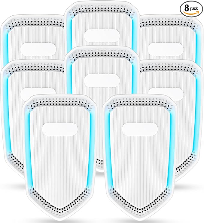 Air Ionizers for Home Plug In,Air Purifier Plug in Wall,Negative Ion Air Purifier for Bedroom -Quiet Operation Air Freshener for Home, Bedroom, Office, Garage Room,Odor,Pets Smell(8)