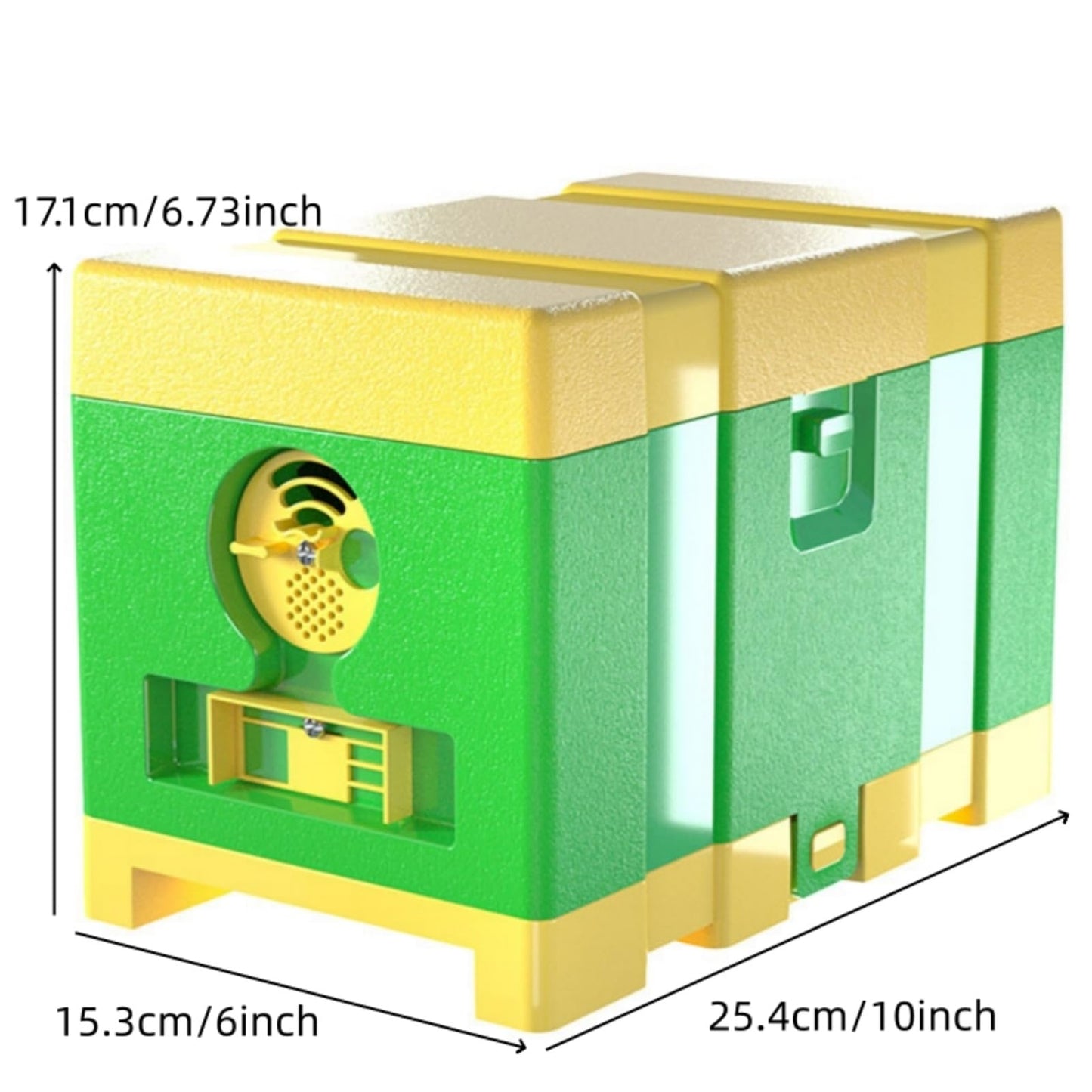 Queen Nuc Box Bee Mating Nuc Hive Bee House Mini Bee Hives Box Queen Rearing Box for Beekeeping (Green)