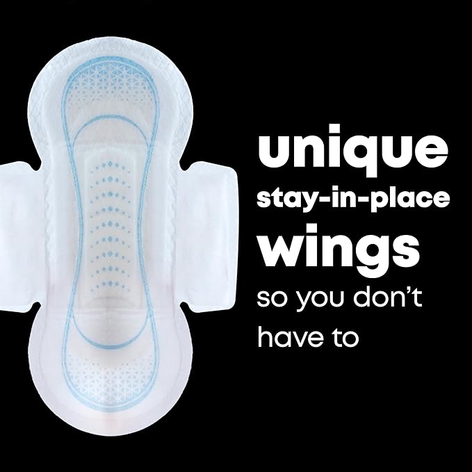 U by Kotex Clean & Secure Ultra Thin Pads with Wings, Regular Absorbency, 216 Count (6 Packs of 36) (Packaging May Vary)