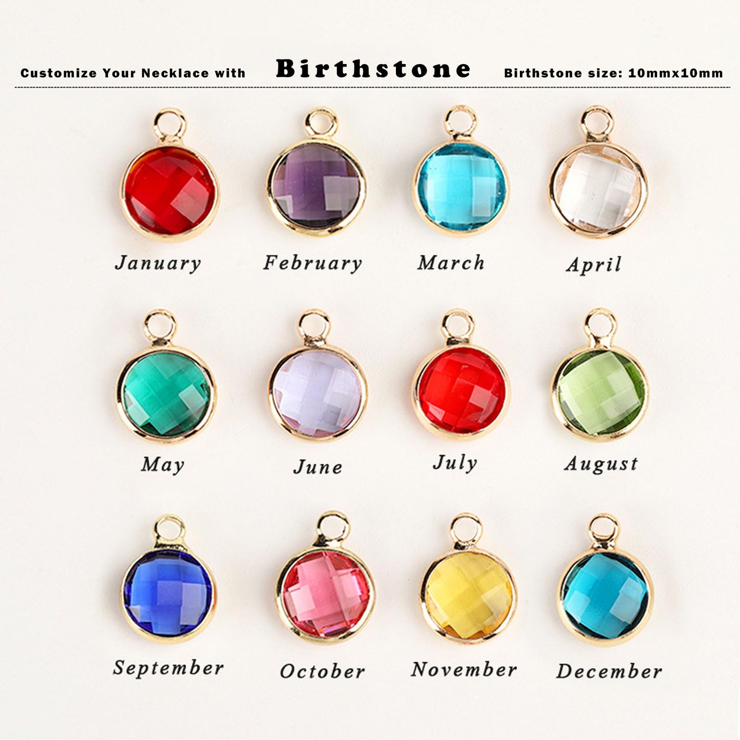 PHOCKSIN Gold Round Locket Necklace 12 Birth Flowers Personalized Necklace that Holds Pictures Customized Gifts Locket Necklaces for Birthday