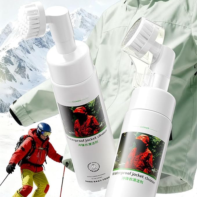 Down Detergent, 200ml Waterless Waterproof Jacket Cleaner, Oil Stain Remover Spray for Down Coats, Sports Gear, Tents, Hiking Pants, Ski Suits, Outdoor Travel & Camping Equipment Care