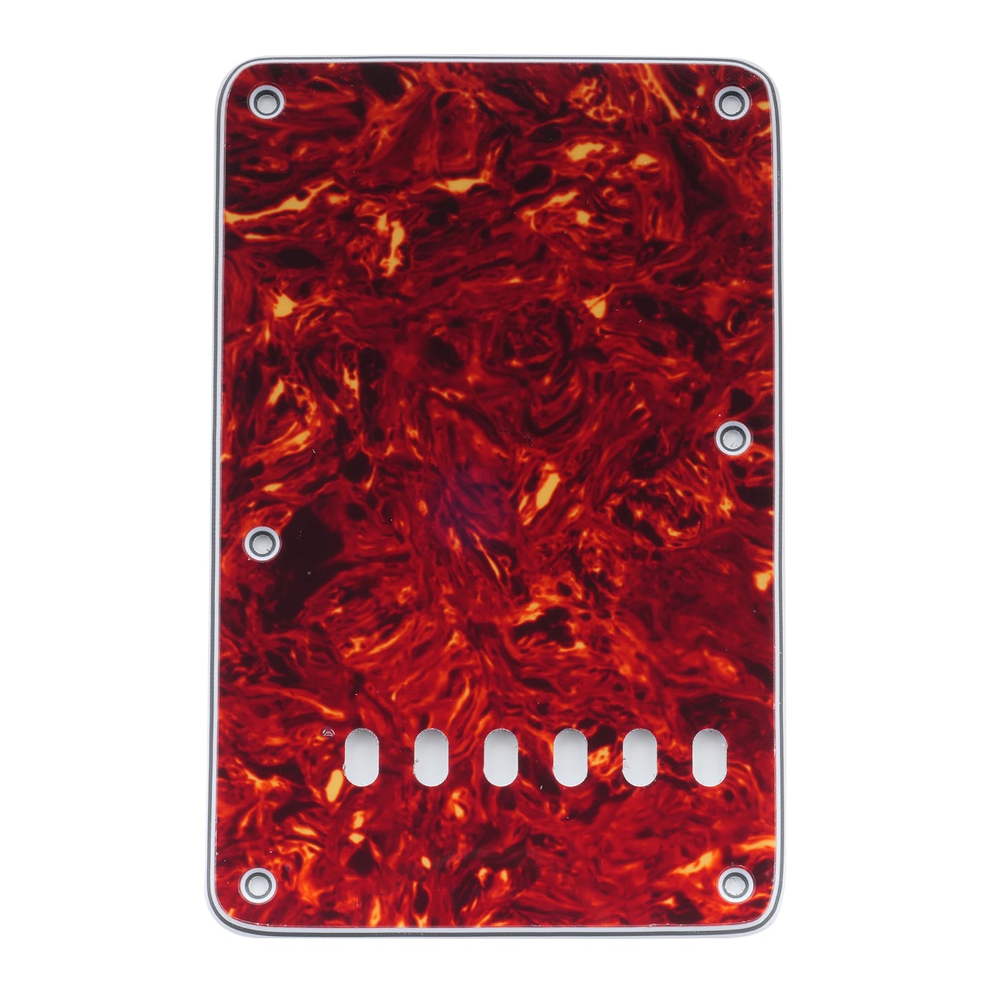 Musiclily 6 Hole Vintage Style Strat Back Plate Tremolo Backplate For Fender American/Mexican Made Standard Stratocaster Modern