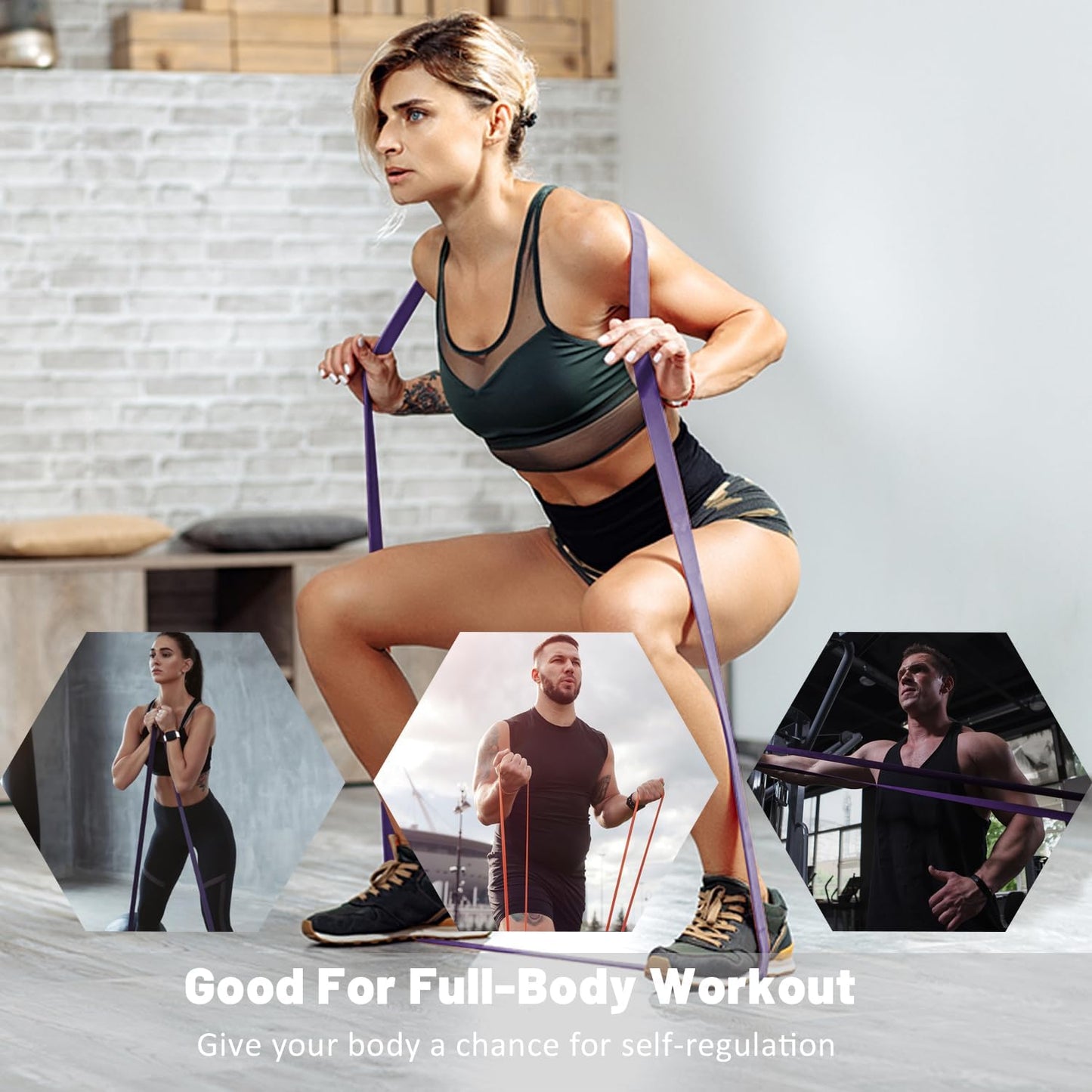 Resistance Bands, Pull Up Assist Bands - Workout Bands, Eexercise Bands for Working Out, Fitness, Training, Physical Therapy for Men Women