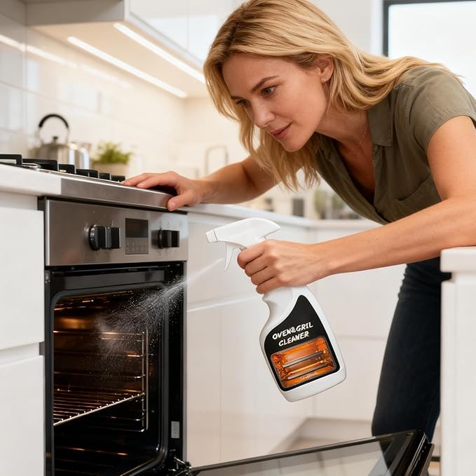 Oven Cleaner,300ml Degreaser Cleaning Solution | Fryer Degreasing Spray - for Homeowners Busy Families Renters To Remove Grease Stain Oil From Microwave Oven Grill Kitchen