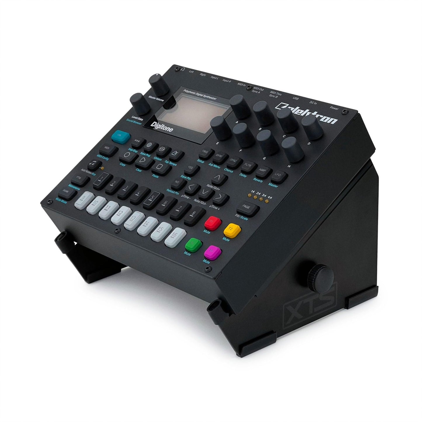 ANALOG CASES XTS Desktop Stand, 6.6 - 10.4 Size for Audio Interface/Pedal/MIDI Controller/Synth/Sampler, Fits Elektron Digitakt/