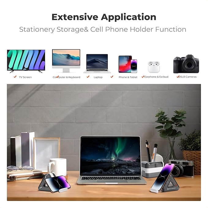K&F Concept 25-in-1 Keyboard Cleaning Kit Laptop Cleaner - Multifunction Electronic Specialized Accessories Cleaner Set for iPhone AirPods MacBook iPad, Camera PC Monitor Earbud TV Tablet Screens