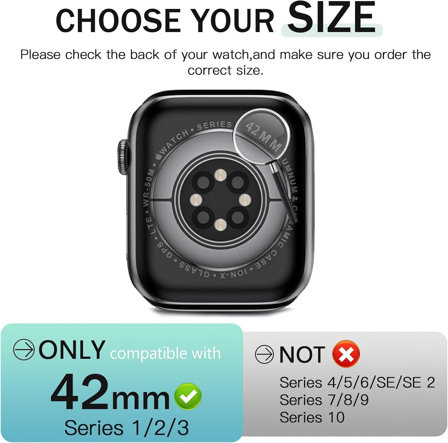 JR.DM 42mm 2 Pack Hard PC Case with HD Tempered Glass Screen Protector for Apple Watch Series 3/2/1, Slim Guard Bumper Full Coverage Protective Anti-Scratch Face Cover for iWatch, Starlight+ Clear