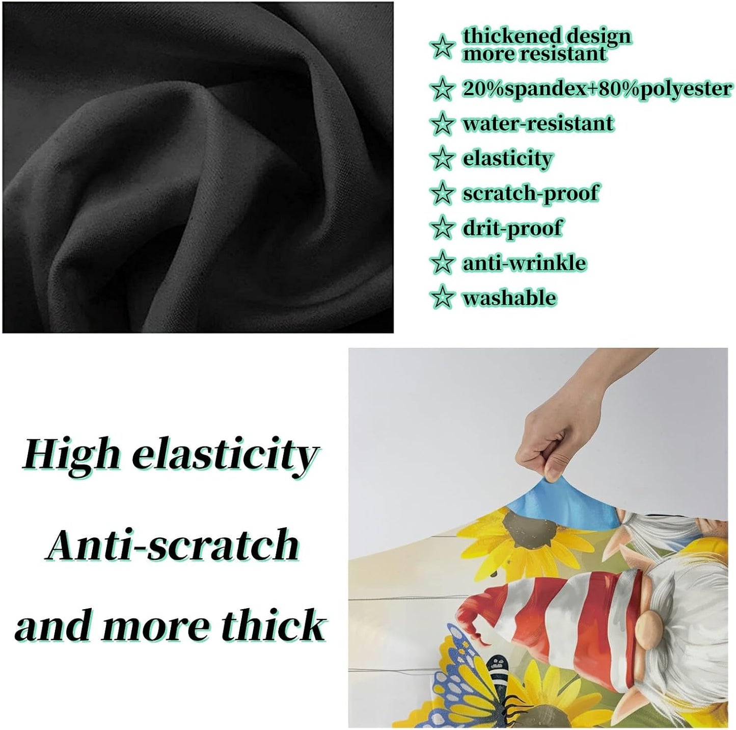 Luggage Cover Plus - Suitcase Protector with Concealed Zipper, Washable Elastic Cloth, Dustproof, Anti-Scratch for 26-28 inch Luggage (L)