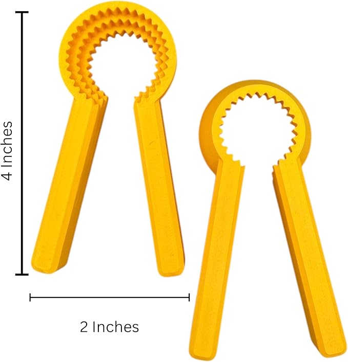 2-pack Accessible Bottle Opener for Pill Water Bottles – 3D Printed Grip Aid Gift for Senior, Arthritis & Limited Mobility, Twist-Off, Rheumatoid Arthritis, Bottle Gripper Made in USA