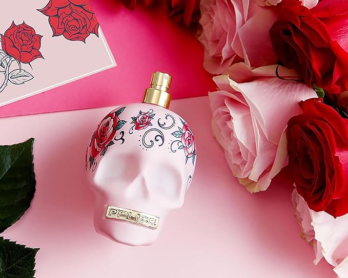 To Be Tattooart For Woman By Police - Fragrance For Women - Floral Fruity Gourmand Scent - Creamy Sandalwood And A Powdery-Sweet Marshmallow Accord - Eye-Catching Skull Bottle - 4.2 Oz EDP Spray